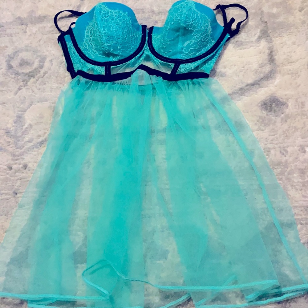 Victoria’s Secret turquoise lingerie